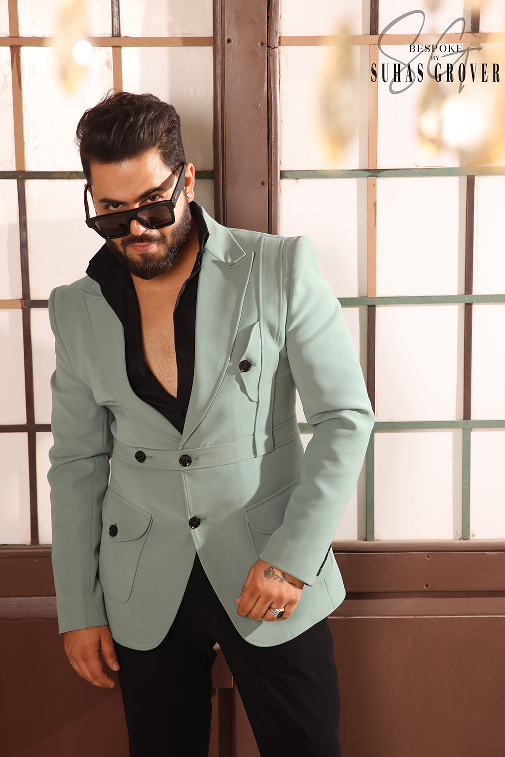 Pastel green blazer best sale