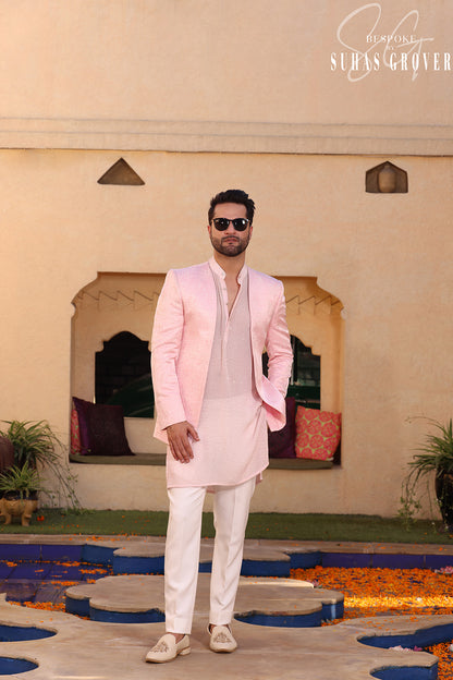 PINK OPEN JACKET SET