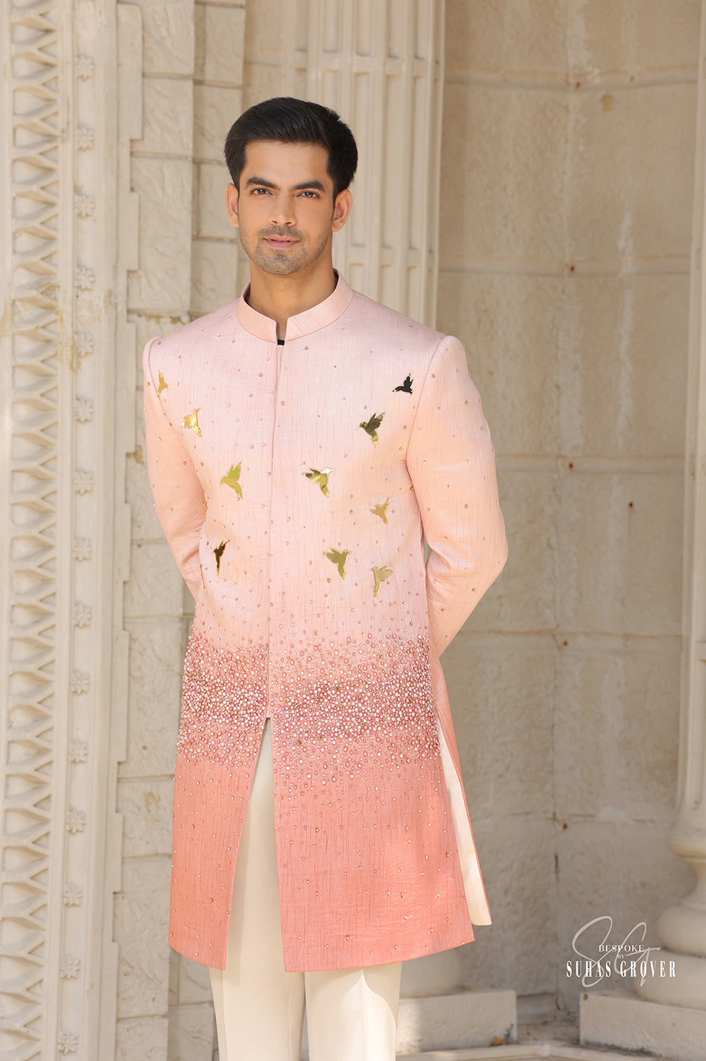 PEACH OMBRE INDOWESTERN SET