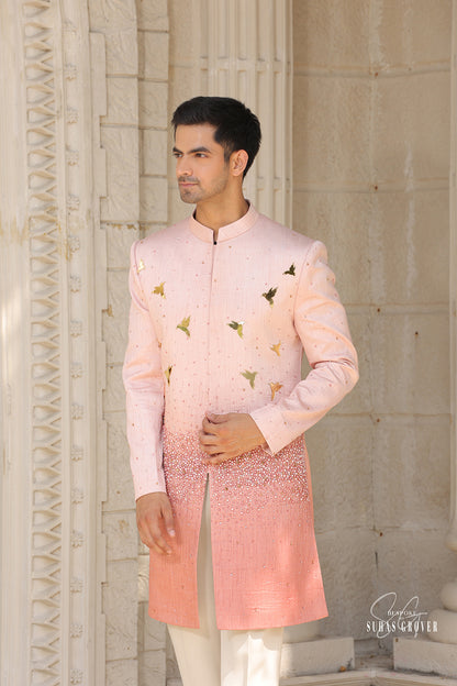 PEACH OMBRE INDOWESTERN SET