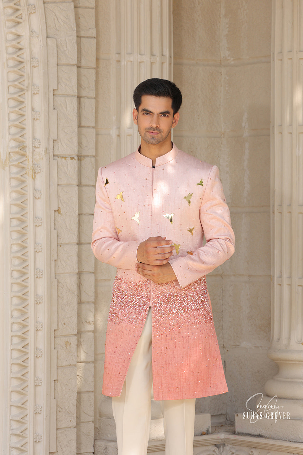 PEACH OMBRE INDOWESTERN SET