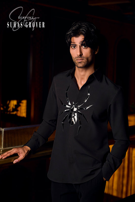 BLACK SPIDER SHIRT